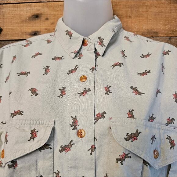 Sudden Impact women's vintage 80's/90's horse theme shirt size m - Picture 5 of 16